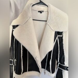 Fashion Nova faux fur lined jacket.